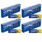 Varta industrial 4006 piller Mignon AA LR6 MN1500 40 adet (4 karton A 10 adet) Energieintensive cihazlar için uygundur
