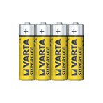 Varta Kalem Pil - AA Superlife Çinko Karbon Seri Shrink 4 Lü
