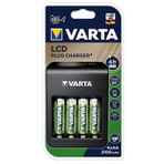 Varta LCD Plug Charger 4xAA 2100mAH Pilli 57687101 441
