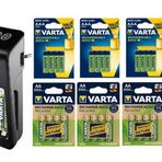 Varta Lcd Plug Plus Şarj Cihazı + 16x2100 Mah Aa + 16x800 Mah Aaa Şarjlı Pil