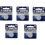 Varta Lithium CR2016 3V Tekli Pil 5 Paket