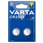 Varta Lityum CR2025 3 Volt 2 Adet Düğme Pil