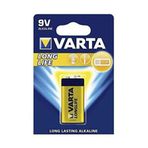 Varta Longlife 9V Alkalin Pil
