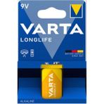 Varta Longlife 9V Pil Tekli Paket (Alkalin) 3 ADET