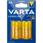 Varta Longlife Alkalin Kalem Aa Pil 6 Lı Paket