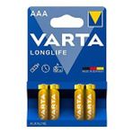 Varta Longlife Alkalin1.5 V İnce Kalem Pil 4 Lü P.