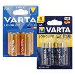 Varta Longlife Alkaline AA 1.5 Volt 6 Adet Kalem Pil
