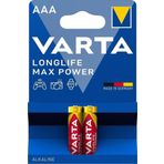 Varta Longlife Max Power Alkalin İnce Kalem Pil AAA (2 Li Paket)