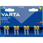 VARTA Longlife Power AAA Alkalin kalem pil 8'li paket - 8 Adet