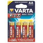 Varta Max Tech Alkalin AAA - 4'lü İnce Pil