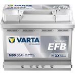 Varta N60 12V 60 Ah 640A Dynamıc Slı Start-Stop Efb Akü (Üretim Yılı: 2026)