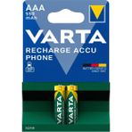 Varta Nı-Mh 1.2V 550 Mah HR03 Aaa Şarjlı 2li Ince Kalem Pil (4887)