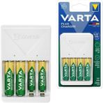 Varta Plug Aa/aaa Kalem Pil Şarj Cihazı Aleti - 4 Adet 2100MAH Aa Hr6 Nı-Mh Şarj Edilebilir Pil Hediyeli - 1 Adet