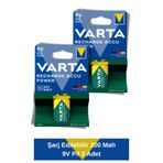 Varta Power Şarj Edilebilir 200Mah 9V Pil 2 Adet