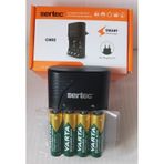 Varta PROMO PAKET 4 Adet Şarjlı 2600mah Aa Kalem Pil +sertec Stc-9v Aa-aaa Otomatik-hızlı Pil Şarj Cihazı