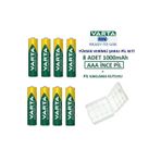 Varta Ready To Use 8 Adet 1000Mah Aaa Ince +Pil Kutusu