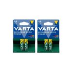 Varta Şarjlı 2600 Mah 2'li Kalem Pil 2 Paket