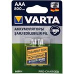 Varta Şarjlı 800 Mah İnce Pil 2'li