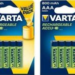 Varta Şarjlı Kalem Pil 8 Adet AAA 800 mAH
