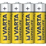 Varta Süperlife 4'lü AAA Pil Seti 1,5 V Tek Kullanımlık Uygulama İçin İdeal