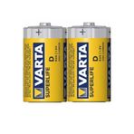 Varta Superlife Manganez D Büyük Boy 2'li Shrink Pil