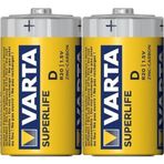 Varta Superlife R20 Büyük Boy D 2'li Pil