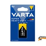 Varta Superlife / Super Heavy Duty 9V Çinko Karbon Pil Tekli Blister