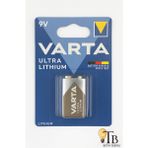 Varta Ultra Lithium 9V Pil Uzun Ömürlü, Yüksek Performans, Tekli Paket - 1 Adet