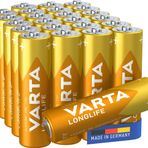 Varta uzun ömürlü Mignon AA Alkali pil (24er paket)