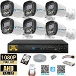 Vartek Bilişim 6 Kameralı Full HD Güvenlik Kamera Seti 500GB HDD 5MP Gece (Renkli) Görüşlü - Sabit IP Gerektirmez - 500 GB HDD