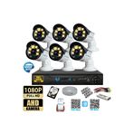 VARTEK BİLİŞİM 6 Kameralı Set 500 Gb Hdd Full Hd Gece Görüşlü Güvenlik Kamerası Sistemi-Sabit İp Gerektirmez-