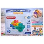 Varyant Store SH59837 Magnet Küp Yapı Blok Seti 20 Parça - Çok Renkli