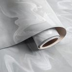 VaryPaper Kendinden Yapışkanlı Gri Beyaz Mermer Duvar Kağıdı 40cmx200cm Mermer Yapışkan Arka Plastik Gri Mermer Mutfak Tezgahı için Temas Kağıdı Mobilya Banyo Tezgahı için Mermer Vinil Wrap