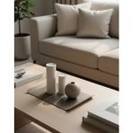 Vasa Concept Dekoratif Metal Tepsi – 35×20×2 cm | Sıcak Bej Kahverengi | Sunum ve Orta Sehpa Tepsisi | Dayanıklı Metal Dekor Ürünü | Organizer-Lund TD-002 - 1