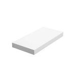 VASAGLE Duvar rafı, kitaplar, resimler, dekorasyon, asılı raf, 40 x 20 x 3,8 cm, ofis rafı, MDF, oturma odası, mutfak, koridor, yatak odası, banyo için, beyaz LWS24WT