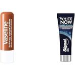 Vaseline Lip Therapy Dudak Bakım Kremi Cocoa Butter 4.8 Gr + Signal White Now Macunu Lekesiz Beyazlık Etkili Giderme 75 Ml