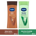 Vaseline Vücut Losyonu Aloe Vera Ferahlığı 400 ml + Vücut Losyonu Kakao Işıltısı 400 ml