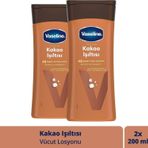 Vaseline Vücut Losyonu Kakao Işıltısı Parlaklığını Kaybetmiş Ve Kuru Ciltler Için 200 Ml X2