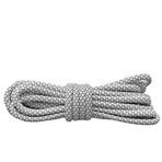 VASGO Spor yuvarlak ayakkabı bağcıkları, yansıtıcı, spor, günlük, spor ayakkabı için [10 farklı uzunlukta, kalın 12 renk], Beyaz, 51inches / 130cm