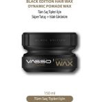 Vasso 150 ml Süper Tutuş Ve Islak Görünüm Kazandıran Pomade Wax Tüm Saç Tipleri İçin Parlaklık Verici