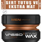 Vasso 24 Saat Ekstra Sert Tutuş Güçlü Ve Mat Görünümlü Killi Wax - Spike Pro Clay Wax 150 ml 8699216347621