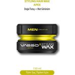 Vasso 24 Saat Tüm Saç Tipleri Için Doğal Tutuş Sağlayan Şekillendirici Mat Wax Apex Pro Paste 150 Ml