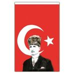Vatan Atatürklü Bayrak 70X105cm Türk Bayrağı