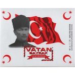 vatan atatürklü bayrak 70x105cm vt0210 - Yok