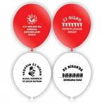 Vatan Bayrak 23 Nisan Balon 100 Lü Paket [VT905]