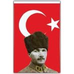 Vatan Bayrak Mustafa Kemal Atatürklü Bayrak - Atalı Türk Bayrağı 50X75CM,NOCOLOR-4FAD55D8 - Standart