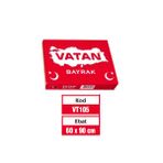 Vatan Bez Bayrak Turk 100 Polyester 60X90