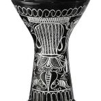 Vatan Darbuka Profesyonel Büyük Boy Siyah Erzincan El Işleme Darbuka Doumbek Darabuka 5 Numara