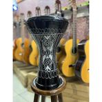 Vatan Erzincan Işlemeli Alüminyum Döküm Siyah Darbuka/çömlek
