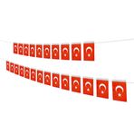Vatan İpli Kağıt 7x10 cm 40'lı Minik Bayrak